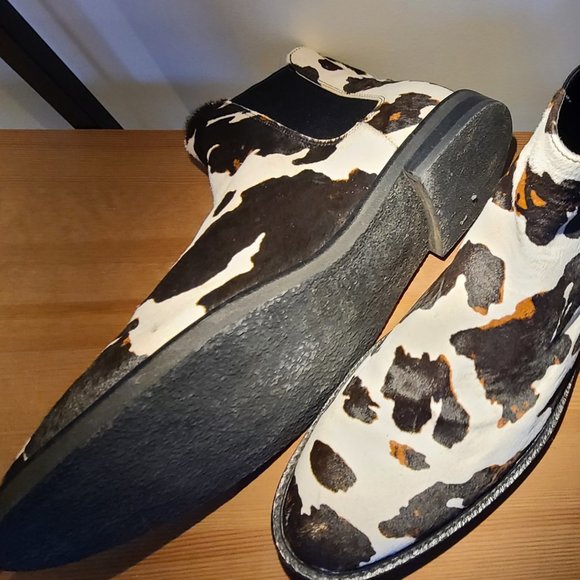 Cow Print Animal Chelsea Boots Booties ALDO - Picture 6 of 12
